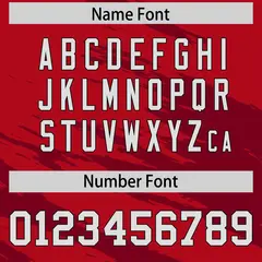 Red Crimson Scratch Pattern Authentic Football Jersey 4