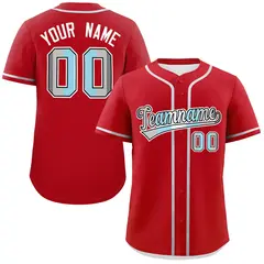 Red Demiboy Pride Month Classic Authentic Baseball Jersey