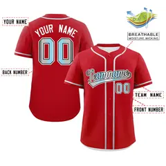 Red Demiboy Pride Month Classic Authentic Baseball Jersey 2