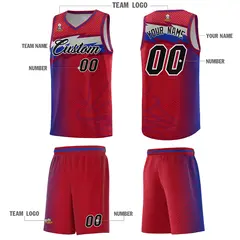 Red Dot Scatter Graffiti Pattern Basketball Jersey 2