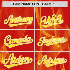 Red Fumes Graffiti Pattern Authentic Baseball Jersey 3