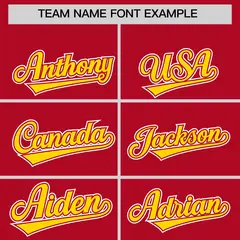 Red Gold Raglan Two Tone Full-Snap Varsity Letterman Jacket Hoodie 5