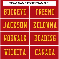 Red Gold-Red Classic Style Authentic Football Jersey 3