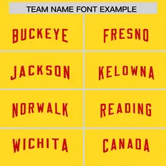 Red Gold Side Blocks Raglan Authentic Football Jersey 3