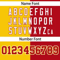 Red Gold Stripe-Solid Combo Authentic Baseball Jersey 4