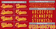 Red Gold-White Classic Style Authentic Baseball Jersey 3