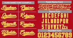 Red Gold-White Classic Style Authentic Baseball Jersey 3