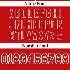Red Gradient Ribbed Authentic Baseball Jersey 4