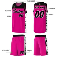 Red Graffiti Side Pattern Basketball Jersey 5