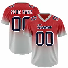 Red Gray Gradient Outdoor Authentic Football Jersey