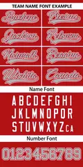 Red Gray Los Angeles City Nightscape Baseball Jersey 3
