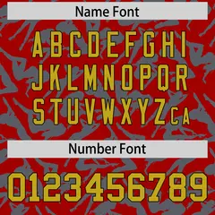 Red Gray Playboy Graffiti Pattern Baseball Jersey 4
