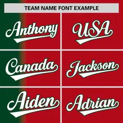 Red Green Gradient Pinstripe Baseball Jersey 3