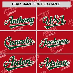 Red Green Graffiti Full Button Baseball Jersey 3