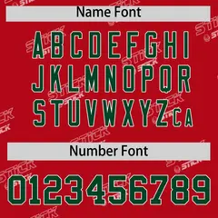 Red Green Graffiti Full Button Baseball Jersey 4