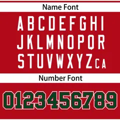 Red Green Raglan Gradient Thick Stripe Baseball Jersey 4