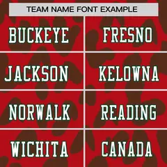 Red Green Raglan Sleeves Camo Authentic Football Jersey 3