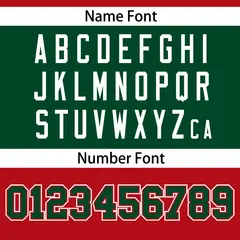 Red-Green Raglan Sleeves Fashion Authentic Football Jersey 4