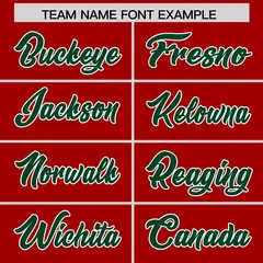Red Green Star Pattern Raglan Sleeves Football Jersey 3