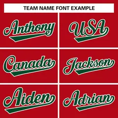 Red Green-White Classic Varsity Full-Snap Letterman Jacket 3