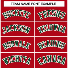 Red Green-White Classic Varsity Full-Snap Letterman Jacket 5