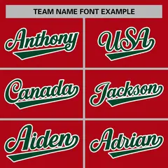 Red Green-White Classic Varsity Full-Snap Letterman Jacket 5