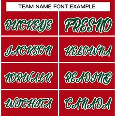 Red Green-White Raglan Sleeves Varsity Letterman Jacket 3