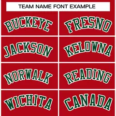 Red Green-White Raglan Sleeves Varsity Letterman Jacket 3