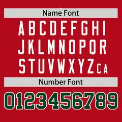 Red Green-White Stripe Raglan Authentic Baseball Jersey 4