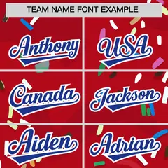 Red Ice Cream Cone Graffiti Fashion Baseball Jersey 3