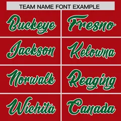 Red Kelly Green and Royal Gradient Sides Football Jersey 3