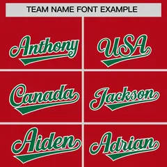 Red Kelly Green Classic Authentic Baseball Jersey 3
