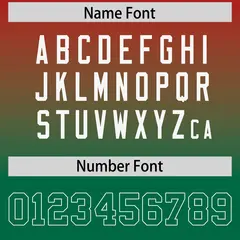 Red Kelly Green Gradient Side Pattern Football Jersey 4