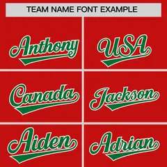 Red Kelly Green Grid Blur Pattern Baseball Jersey 3