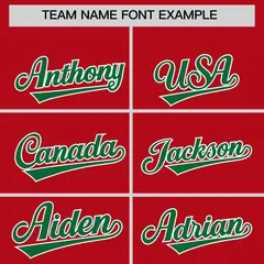 Red Kelly Green Leopard Graffiti Side Design Baseball Jersey 3