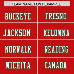 Red Kelly Green Shoulder Star Pattern Flag Football Jersey 3
