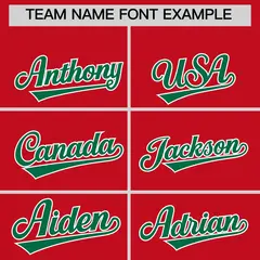 Red Kelly Green Side Camo Baseball Jersey 3