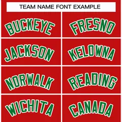 Red Kelly Green White Classic Hockey Jersey 3