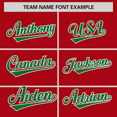 Red Kelly Green-White Color Block Varsity Letterman Jacket 3