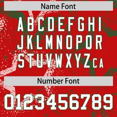 Red Kelly Green-White Star Graffiti Pattern Football Jersey 4