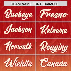 Red Khaki Gradient Authentic Outdoor Football Jersey 3