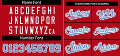 Red Light Blue-White Stripe Raglan Baseball Jersey 3