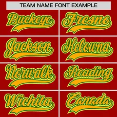 Red Light Green Gold Baseball Jersey 3