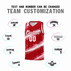 Red Light Pink White Reversible Basketball Jersey Stellar Strike 2
