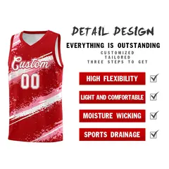 Red Light Pink White Reversible Basketball Jersey Stellar Strike 3