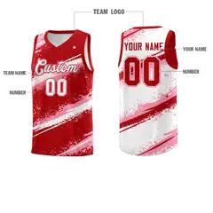 Red Light Pink White Reversible Basketball Jersey Stellar Strike 4