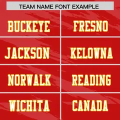 Red Light Red Scratch Pattern Authentic Football Jersey 3