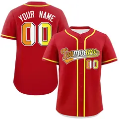 Red Maverique Pride Month Authentic Classic Baseball Jersey