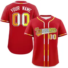 Red Maverique Pride Month Authentic Classic Baseball Jersey 1