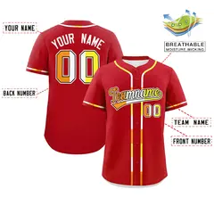 Red Maverique Pride Month Authentic Classic Baseball Jersey 2